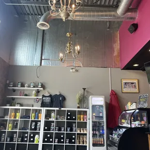 Inside drink case and stuff for sale