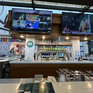Nice to see a local bar in the airport! Very good selection