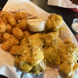 Traditional Wings with Garlic Parmesan yummy!