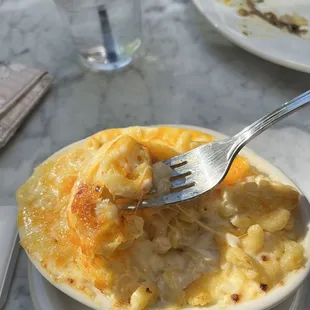 Macaroni and Cheese + Cheese Pull