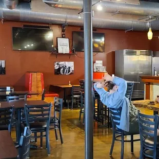 a man sitting at a table