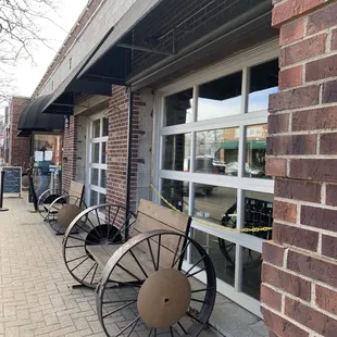 Side view of the exterior