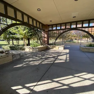 Inside shade structure