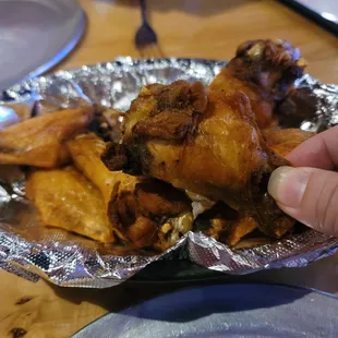 Wings are jumbo and tasty!
