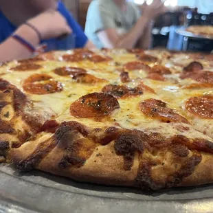 Cheese Pizza (14 inch) with pepperoni on top