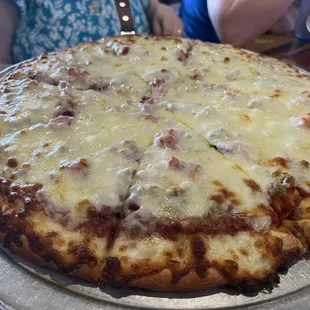 Cheese Pizza (14 inch) with ham