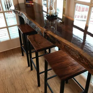 I can't believe how cool these bar tops are!