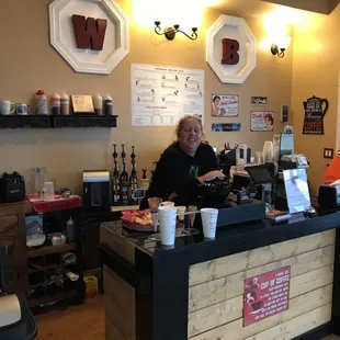 Owner Jill  is a gracious host.