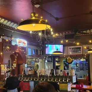 the interior of the bar