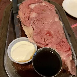 SMALL CUT PRIME RIB! You should have seen the large cut . .