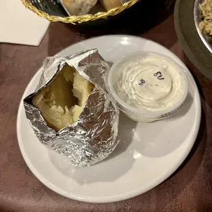 Love me a baked potato in foil.