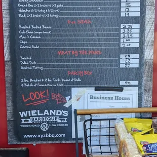 Menu as of 11/19/2022