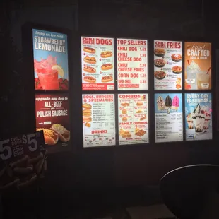 Drive thru menu