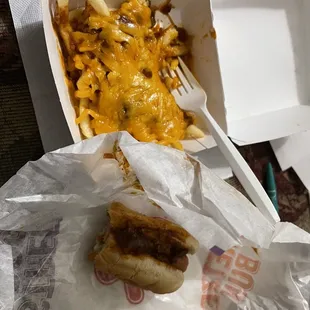 Chili Dog, and Classic Chili Cheese Fries