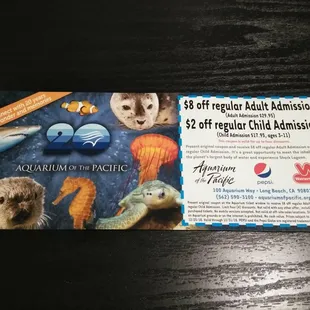 Aquarium of the Pacific Discount Coupon