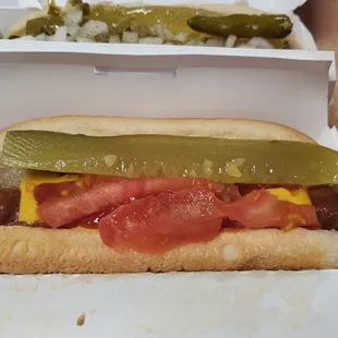 Backyard veggie dog with no cheese