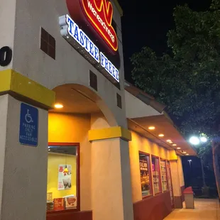 outside