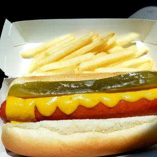 Mustard and pickle...