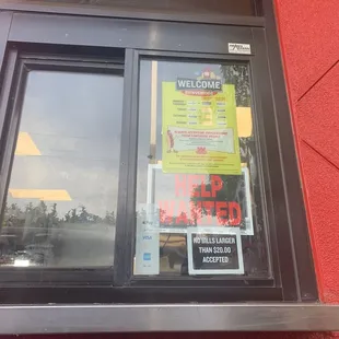 Drive-through window.