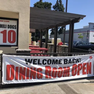 Dining room reopening special?  10 chili dogs, usually $23.90, for just $10!!!