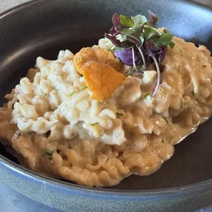 Fresh Malfaldine Past with uni butter, fresh lump crab and topped with Santa Barbara Uni