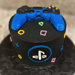 a video game controller cake