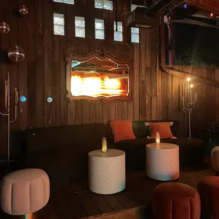 Outside seating area