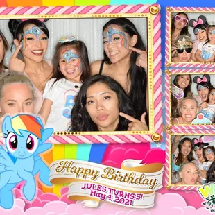 My little pony theme photobooth