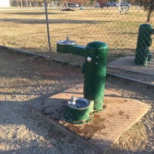 FRESH running water for pups and people!  Amazing!