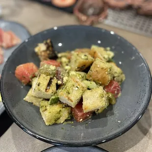 Watermelon panzanella