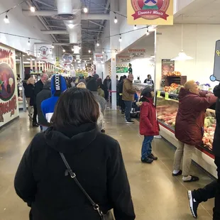 A line for the best corned beef