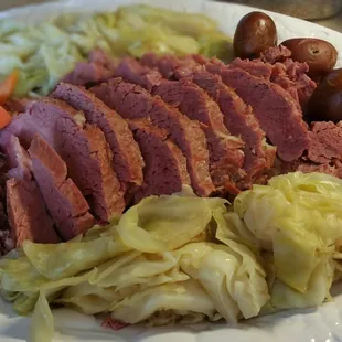 The corned beef from Wigley's is legit. Sooo O'Damn Good. I slow cooked mine with beer for 10 hours.