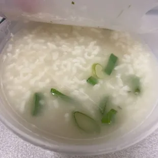 Chicken rice soup -jook