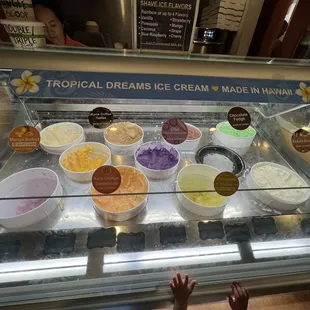 Ice cream selection