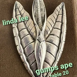 Hawaii Gumps sterling Ape brooch.