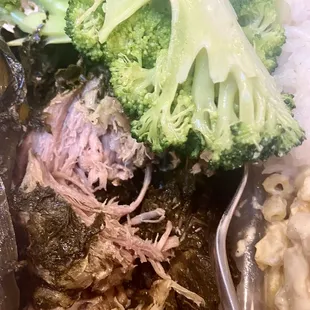Fresh Pork Lau Lau with Fresh Broccoli