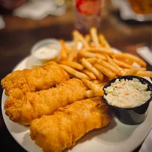 Cod fish/chips. Very good! Fries just need a little salt, but otherwise this is a solid choice. Go for it!