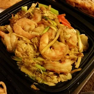 Ginger Scallion Shrimp... i ordered Spicy Garlic Scallops but got this delivered. They said I will get credit towards my next order