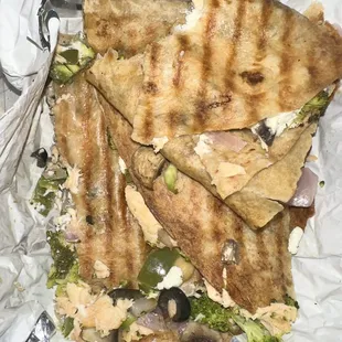 A Create Your Own Quesadilla vegetarian