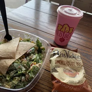 Cobb and added salmon