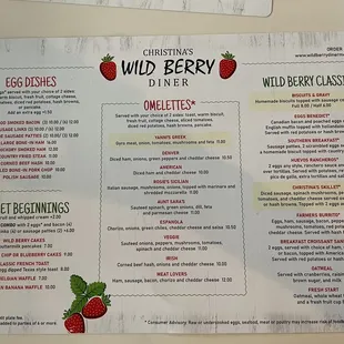 Nice menu.