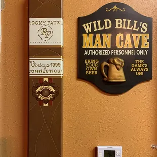 a man cave sign