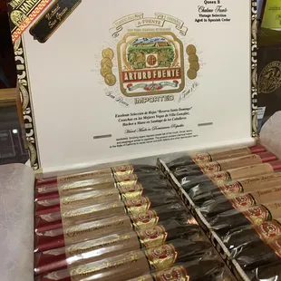 a display of cigars