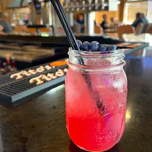 Blueberry Bourbon Crusher - season menu 5/28/22