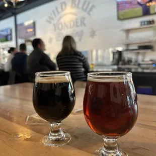 Road to Nowhere porter and Scottish Wildcat Scottish ale