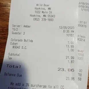 Not bad for Saturday dinner