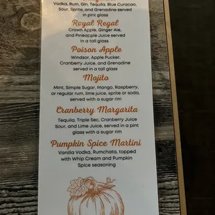 Specialty Fall Cocktails