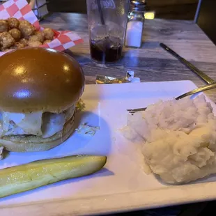 CapN Cap'N Crunch Chicken with mashed potatoes