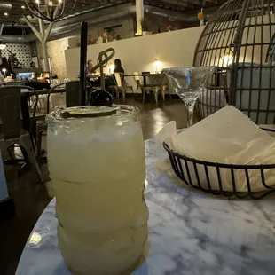 Pina colada on the rocks