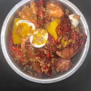 Combo crawfish and shrimp